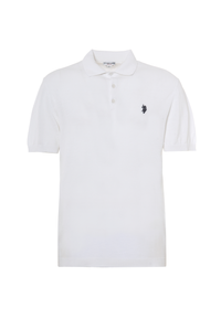 Polo shirt a maniche corte in cotone crepe