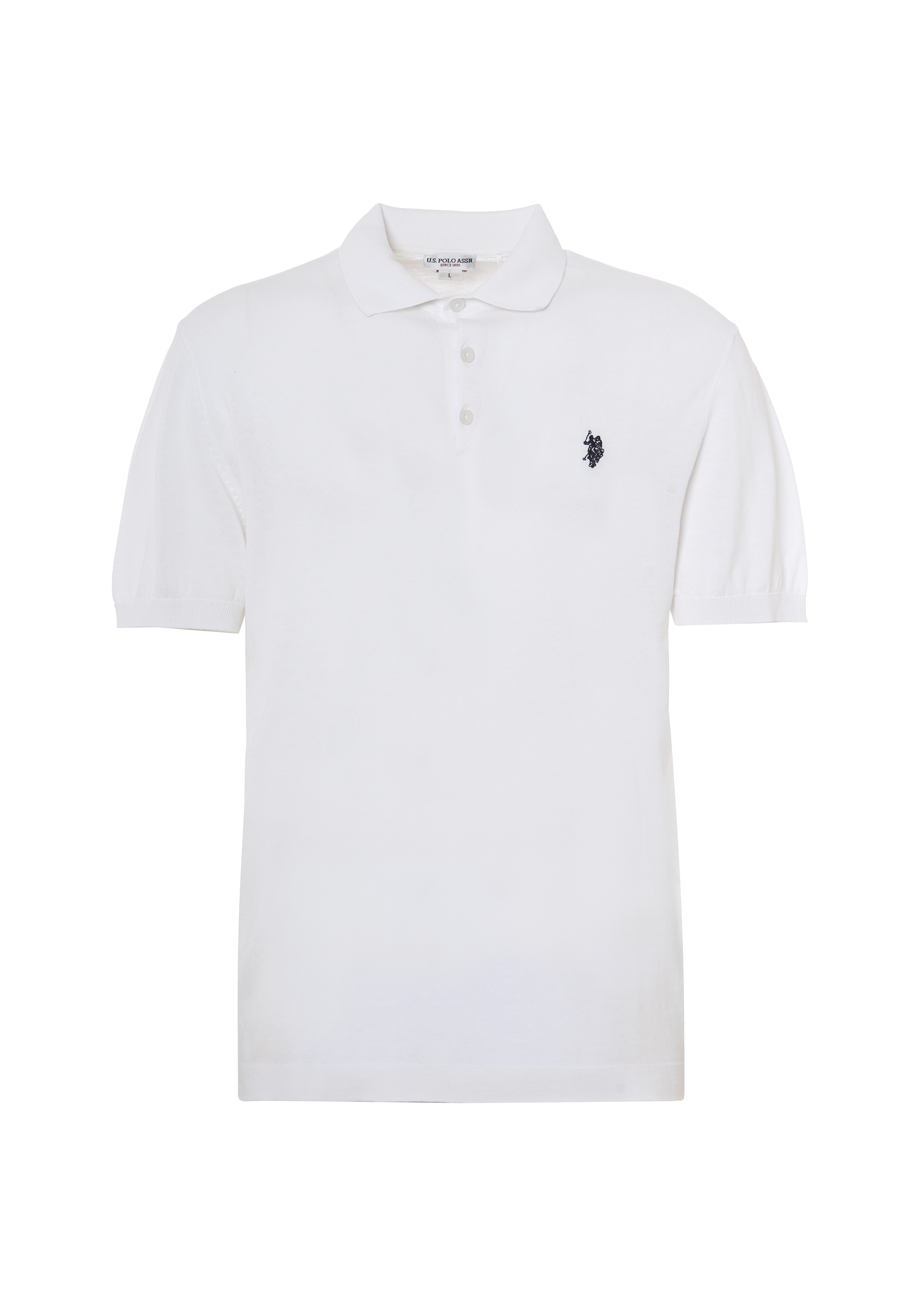 Polo shirt a maniche corte in cotone crepe