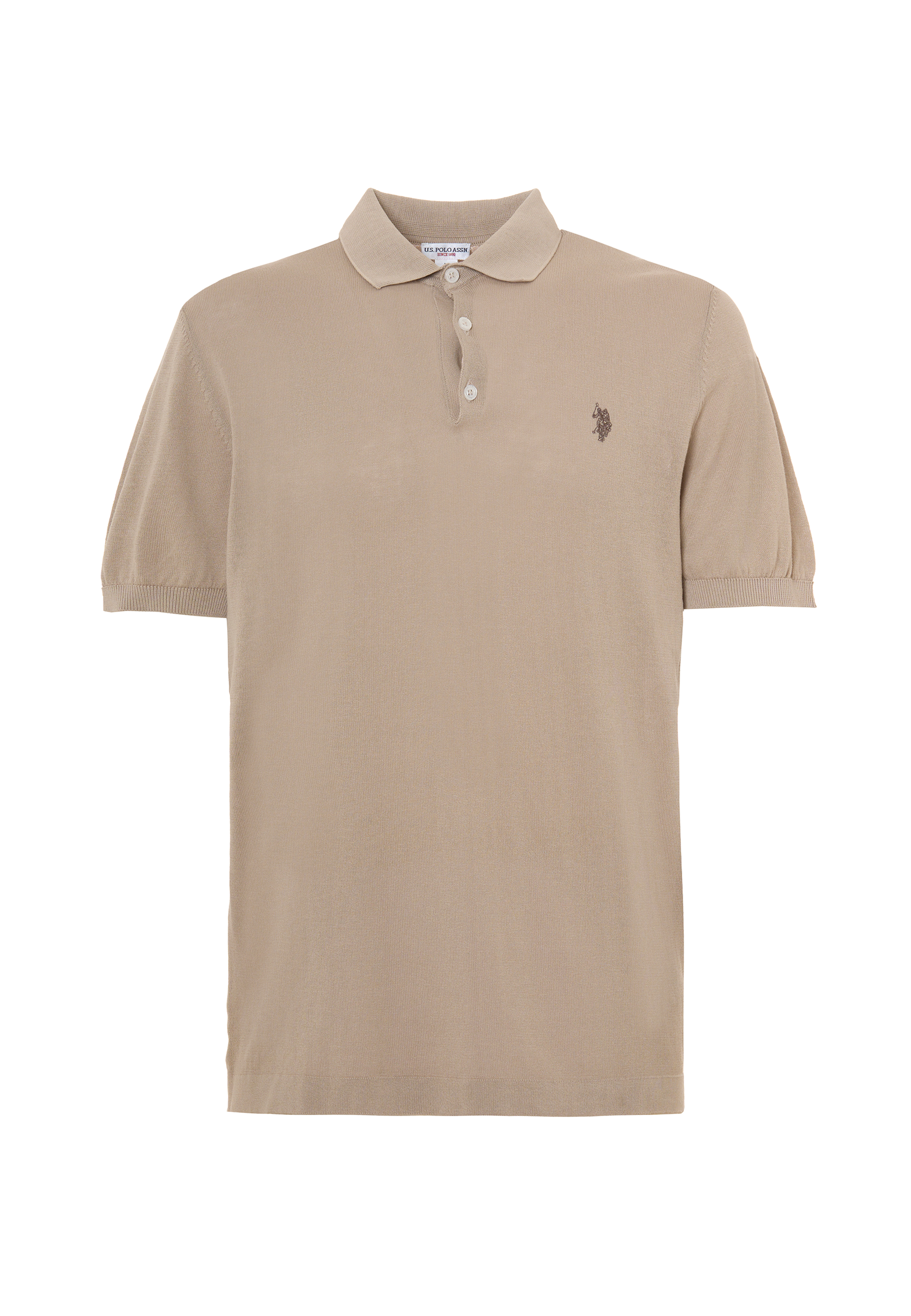Polo shirt a maniche corte in cotone crepe