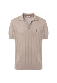 Polo shirt in maglia di cotone premium quality a coste