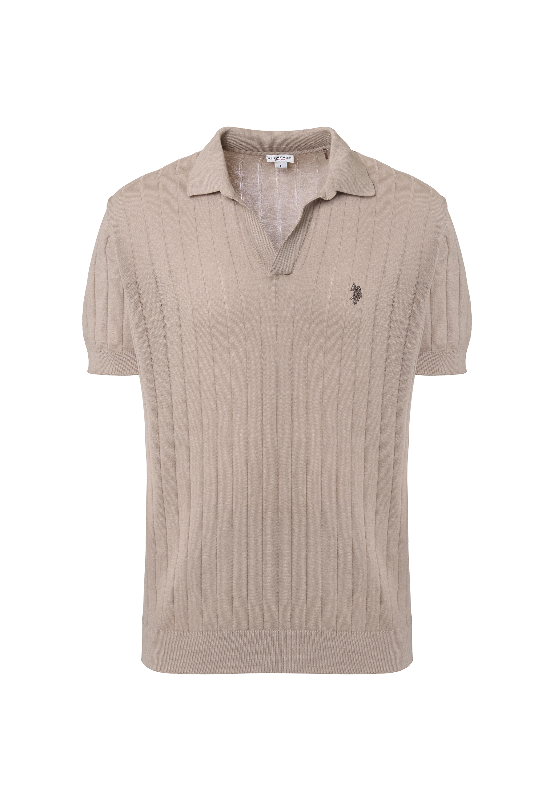 Polo shirt in maglia di cotone premium quality a coste