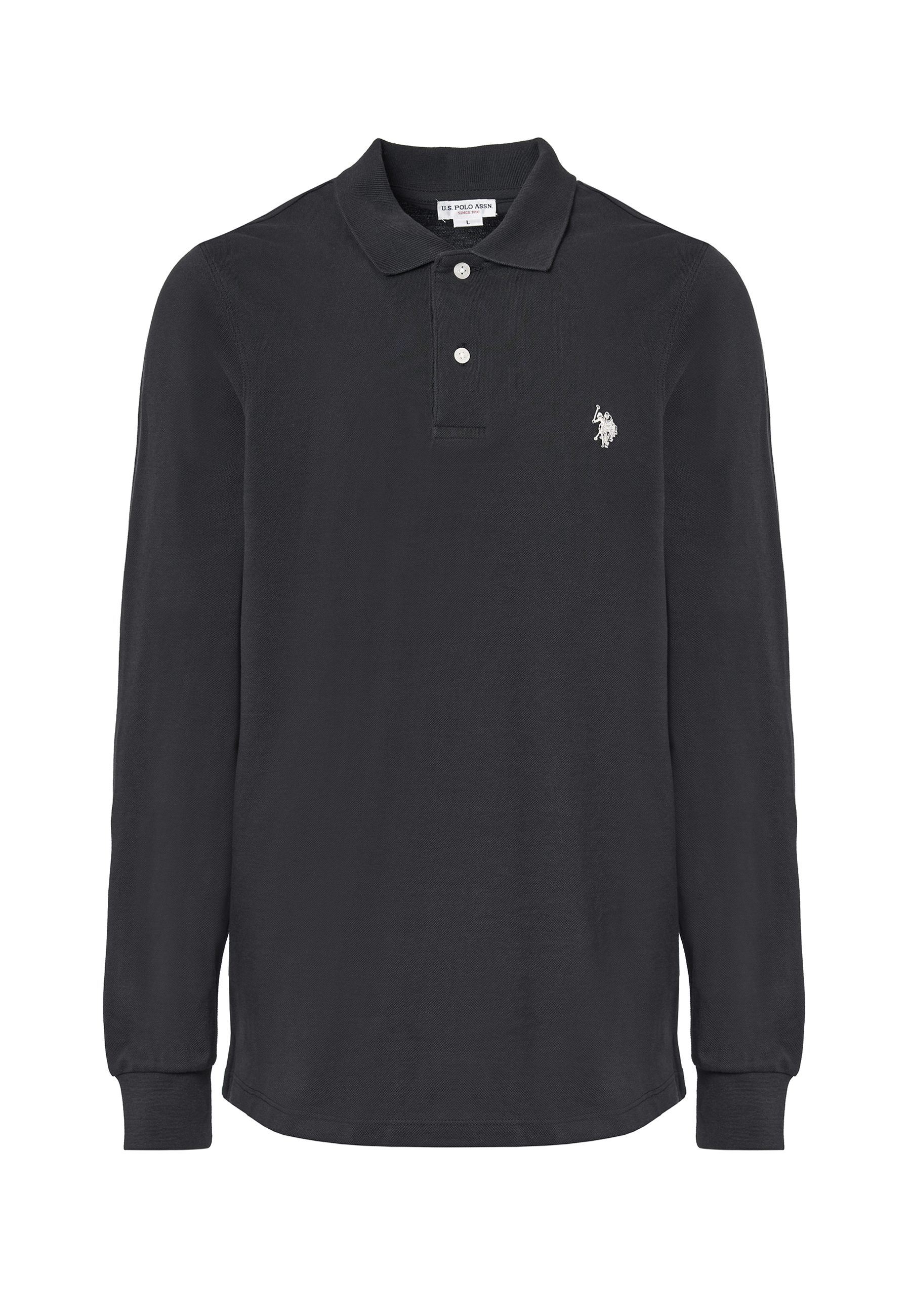 Polo shirt a maniche lunghe cotone piquet