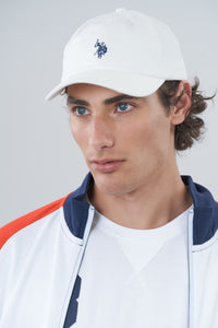 Cappellino in cotone twill con logo ricamato