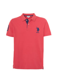 Polo shirt a maniche corte in cotone piquet con logo e numero