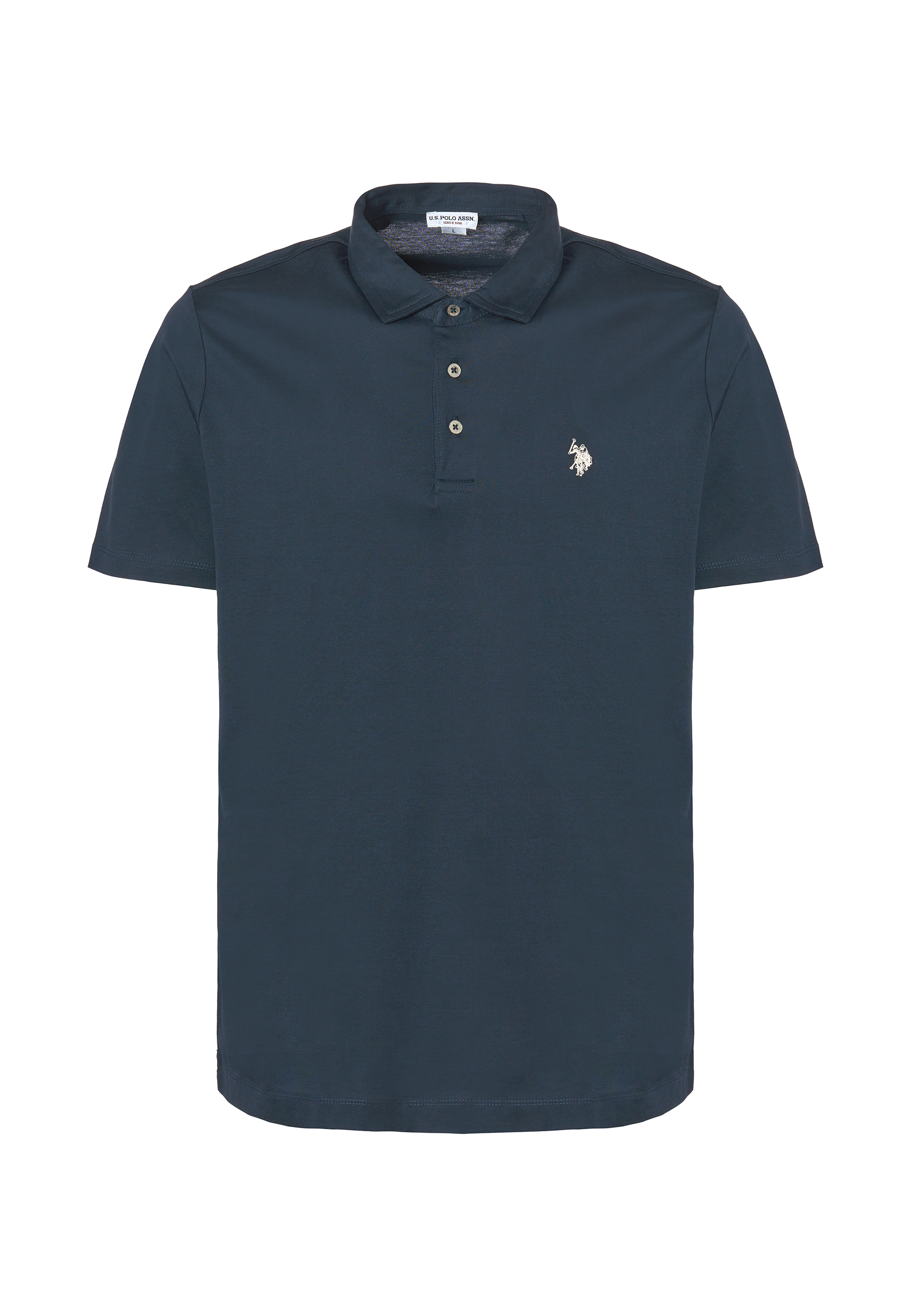 Polo shirt a maniche corte in cotone premium quality con logo
