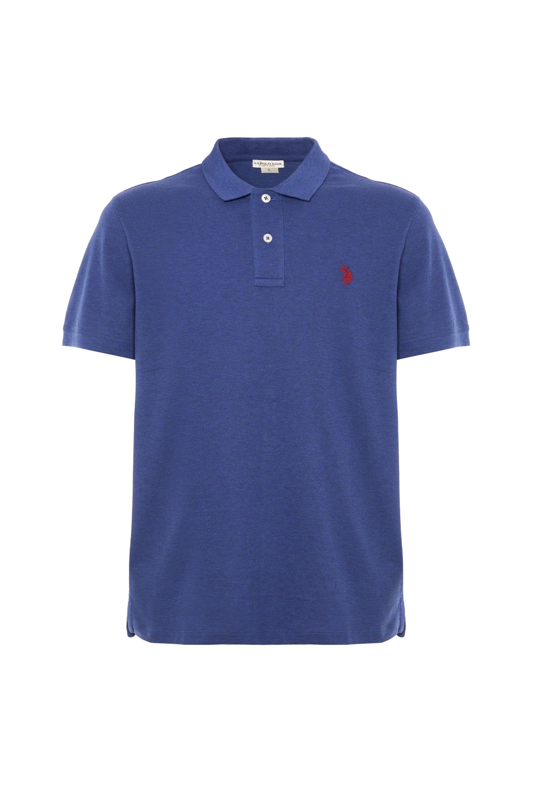Polo shirt a maniche corte in cotone melange premium quality con logo