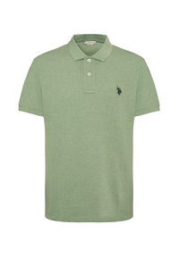 Polo shirt a maniche corte in cotone melange premium quality con logo