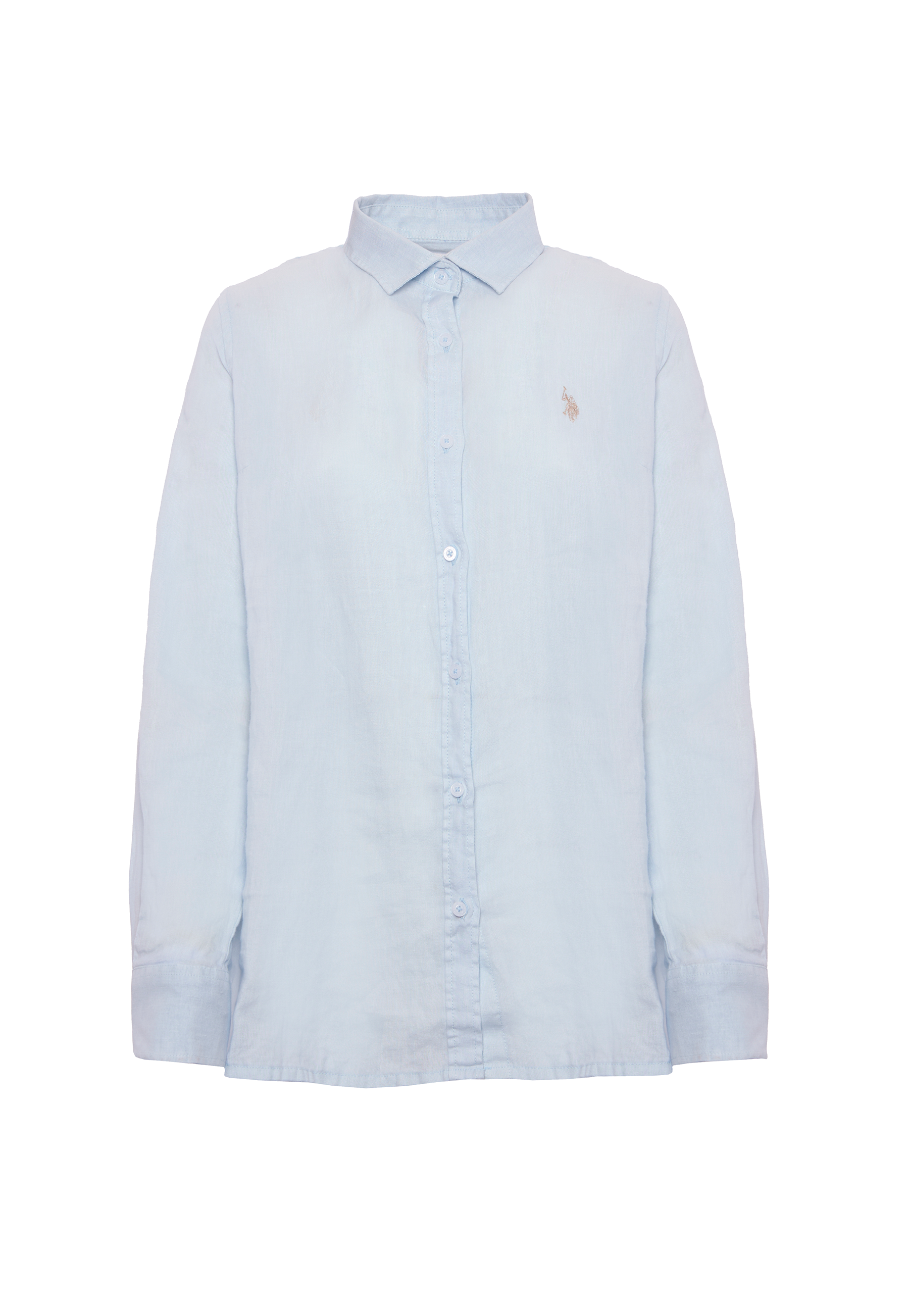 Camicia in lino overdyed