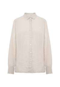 Camicia in lino overdyed