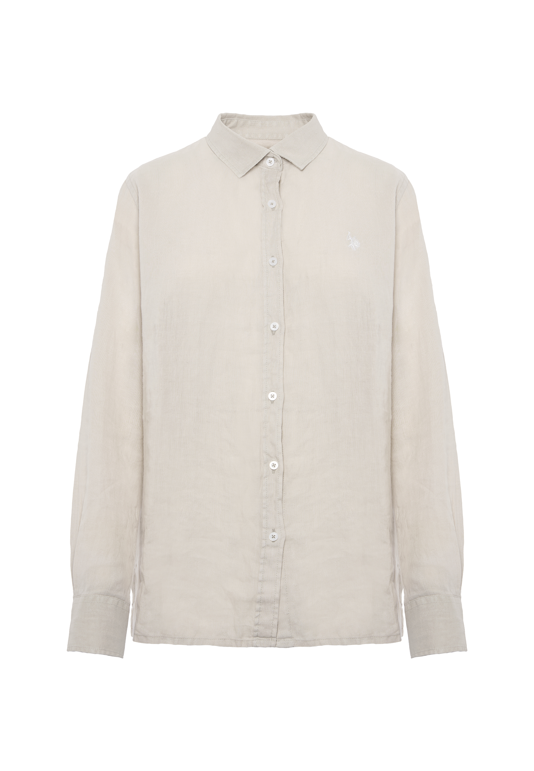 Camicia in lino overdyed