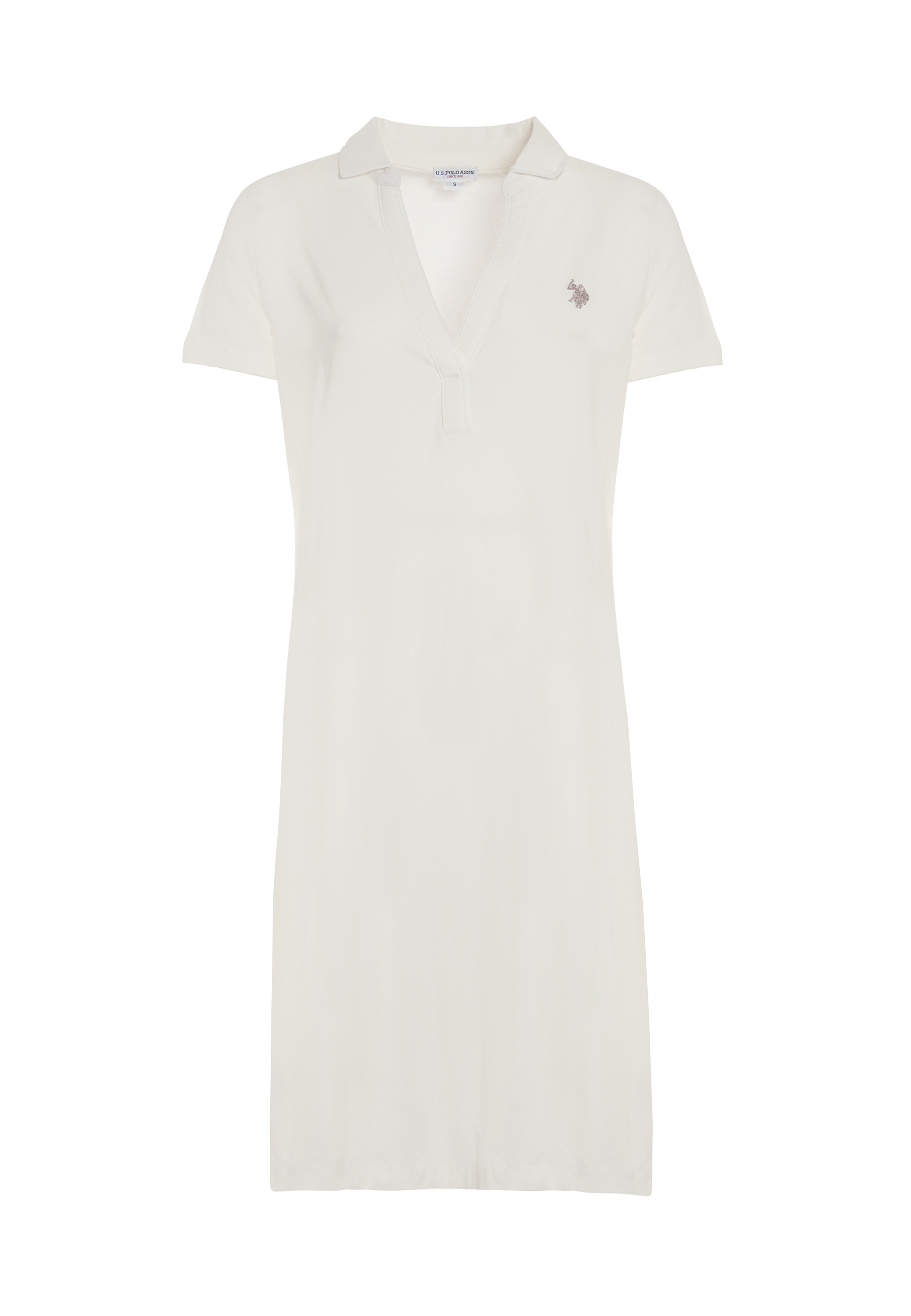 Abito a maniche corte in cotone stretch