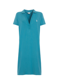 Abito a maniche corte in cotone stretch