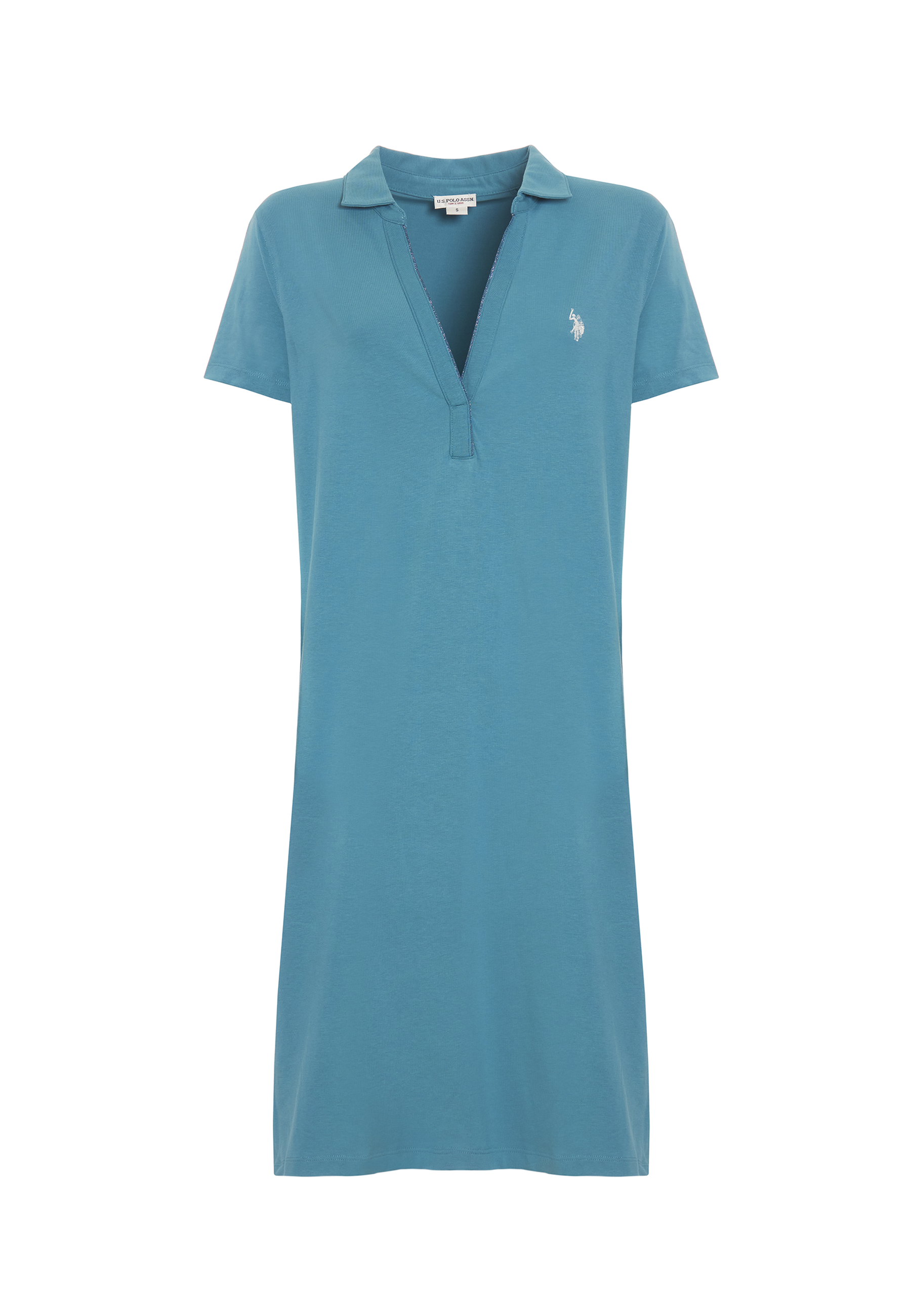 Abito a maniche corte in cotone stretch