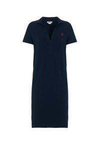 Abito a maniche corte in cotone stretch