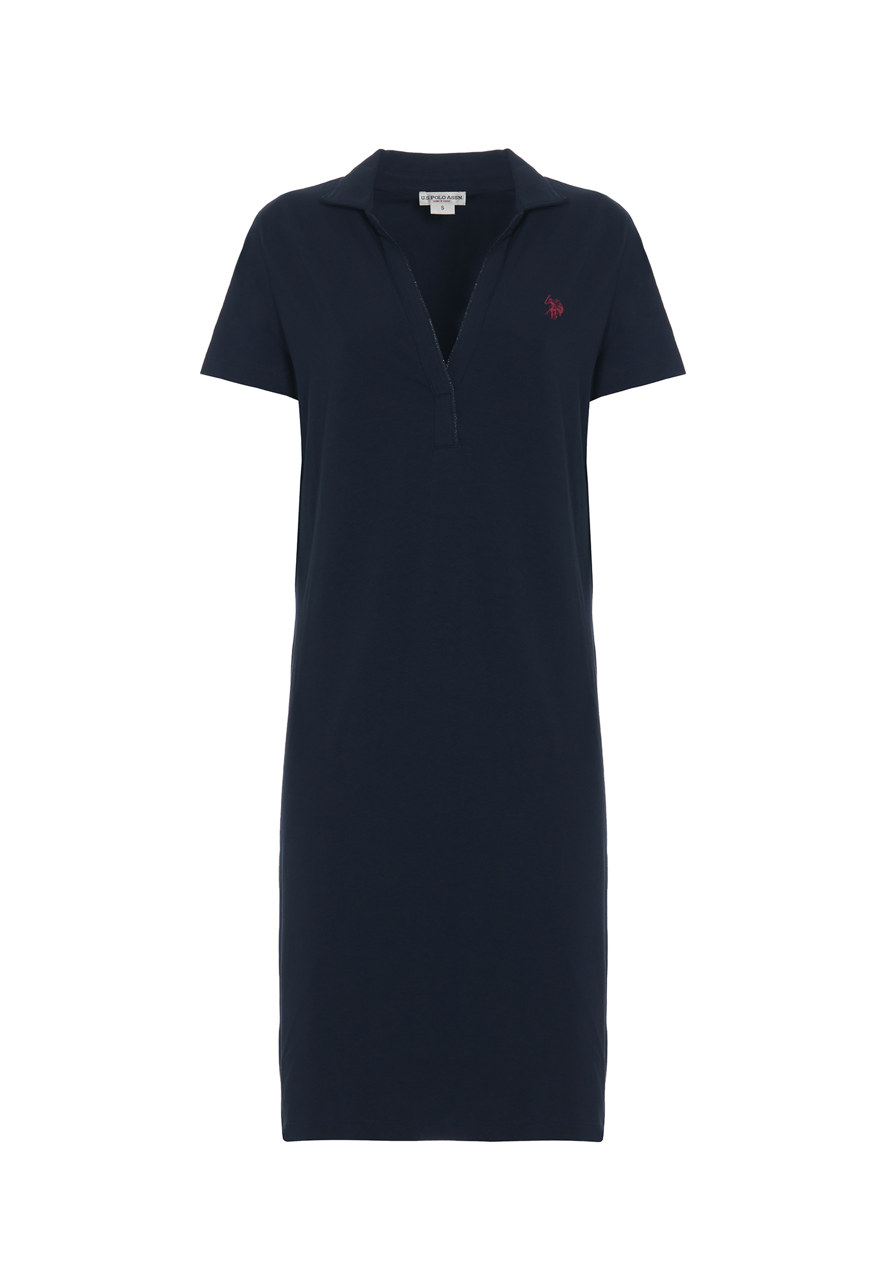 Abito a maniche corte in cotone stretch