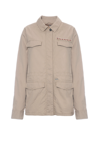 Giacca field in cotone gabardine