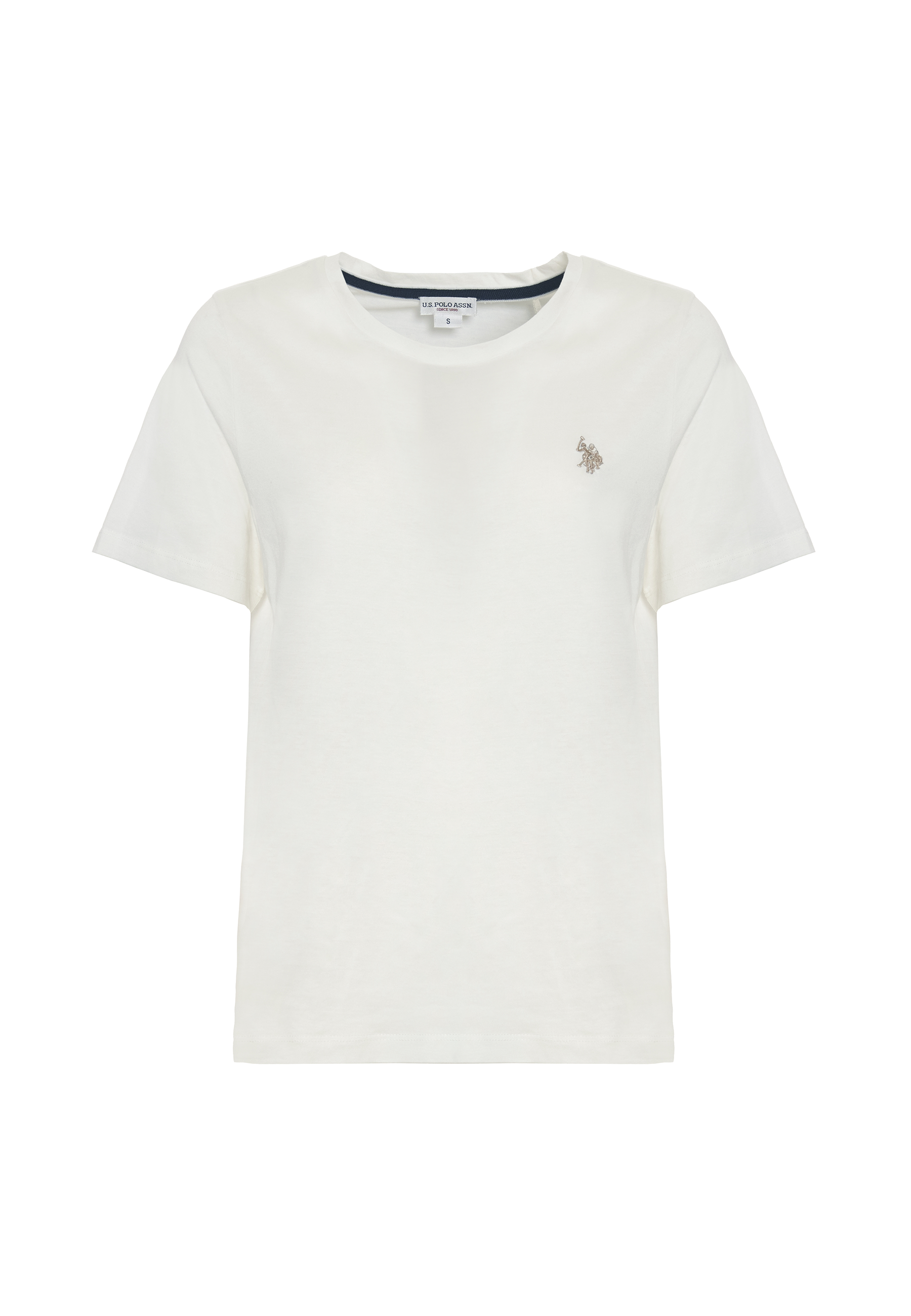 T-shirt girocollo a maniche corte in misto cotone e viscosa premium quality