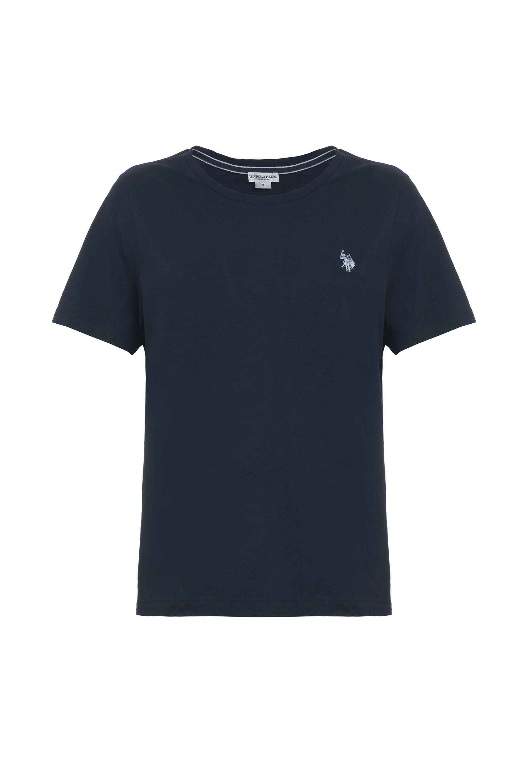 T-shirt girocollo a maniche corte in misto cotone e viscosa premium quality