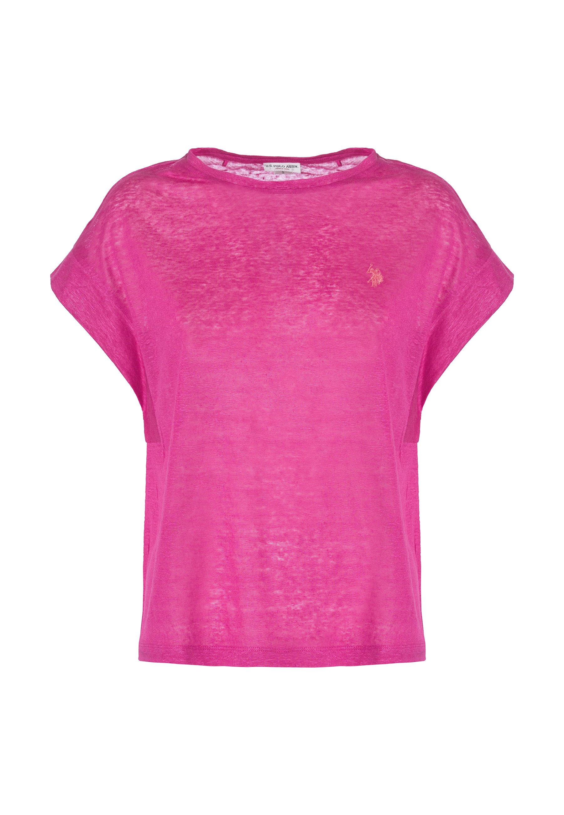 T-shirt girocollo smanicata in lino premium quality