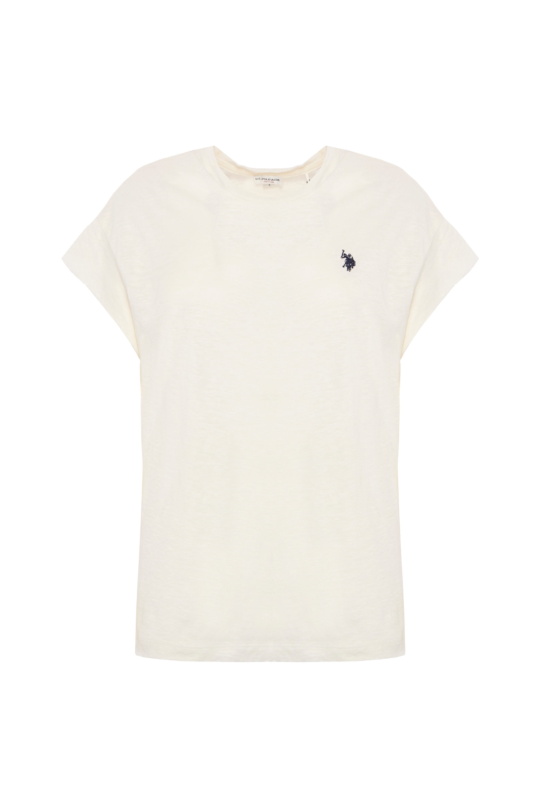 T-shirt girocollo smanicata in lino premium quality