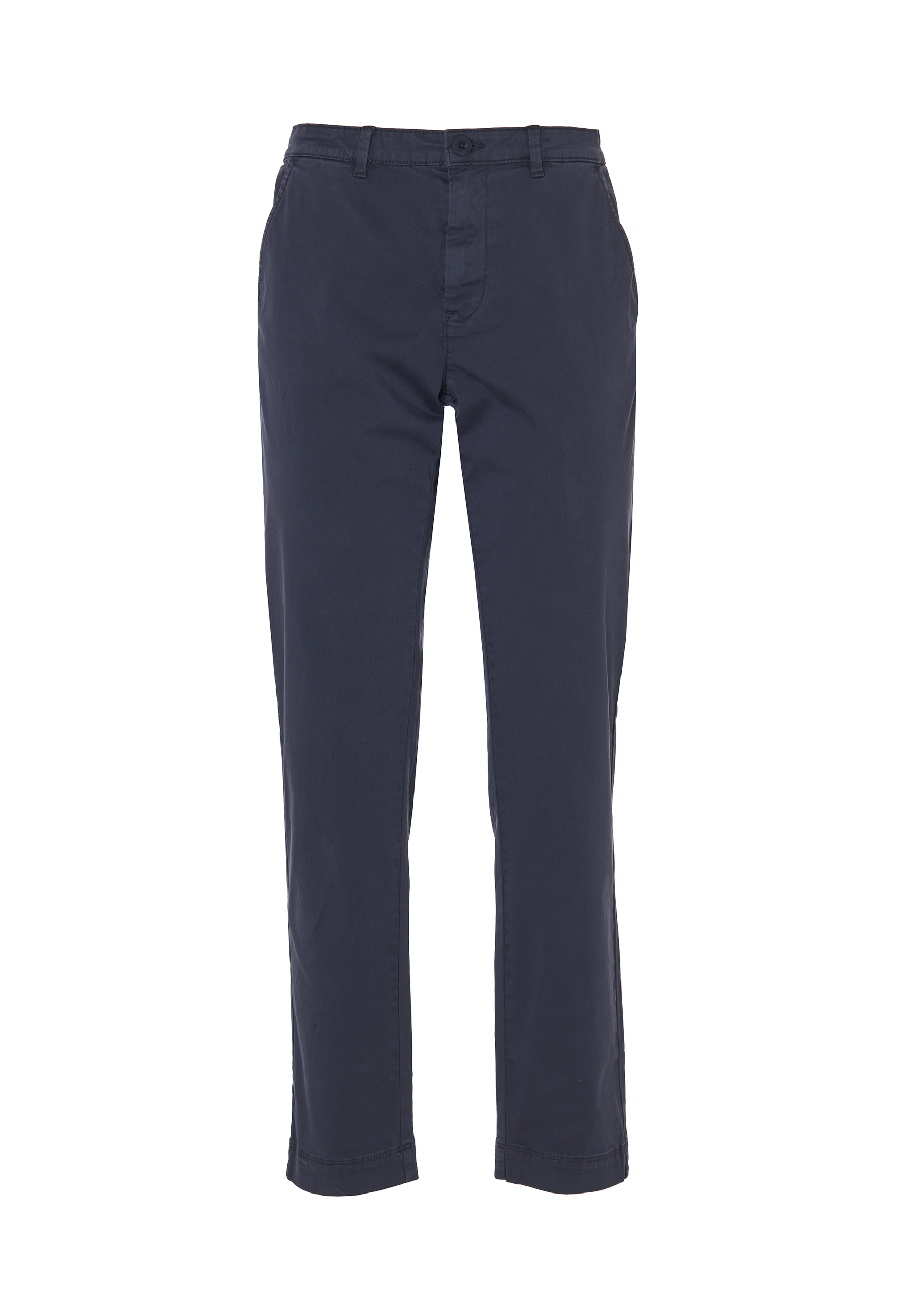 Pantalone in cotone stretch satin