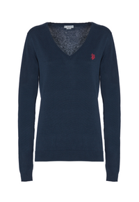 Maglia con scollo a V in cotone light