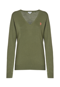 Maglia con scollo a V in cotone light