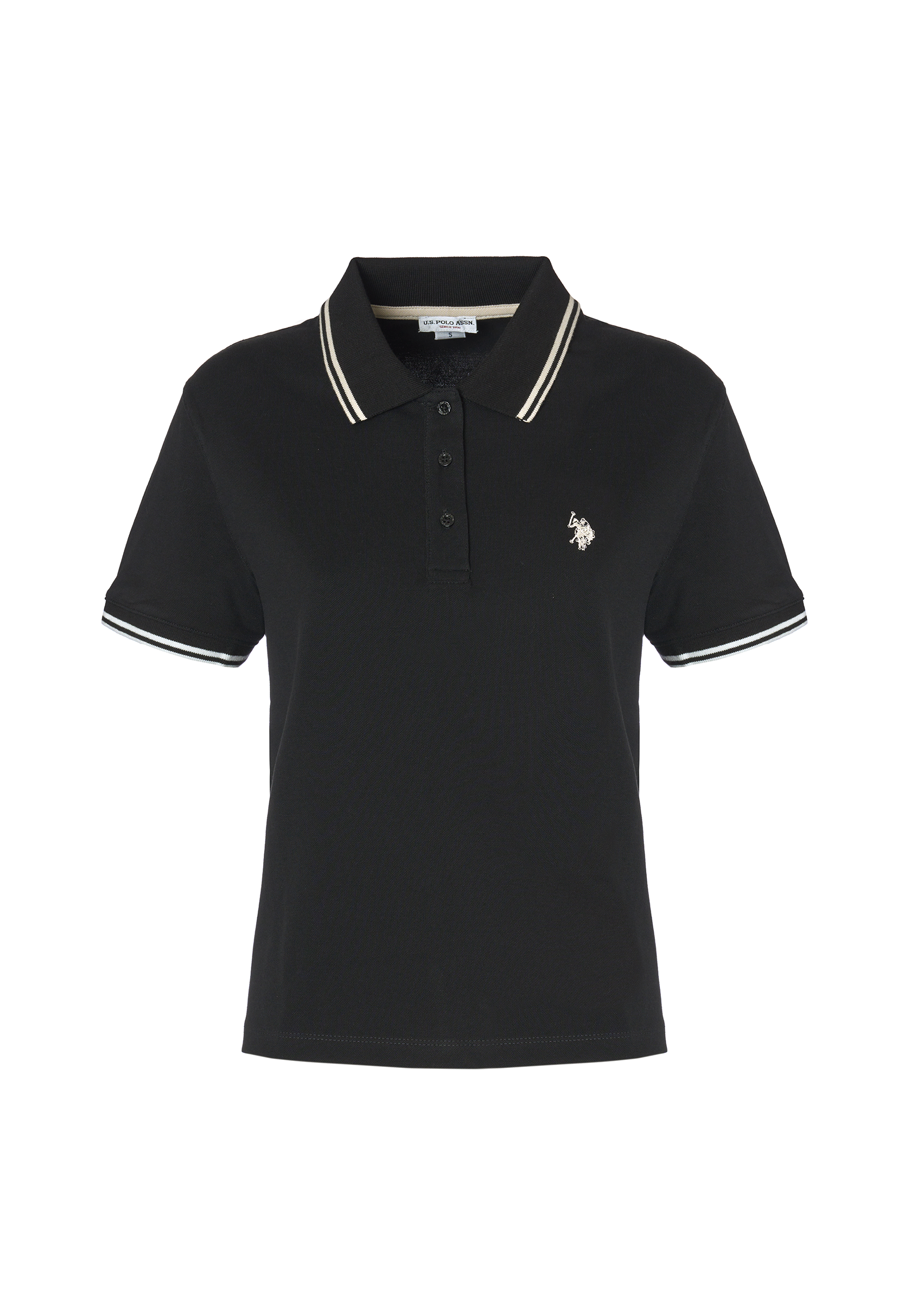 Polo shirt a maniche corte vestibilità regular in cotone micropiquet stretch