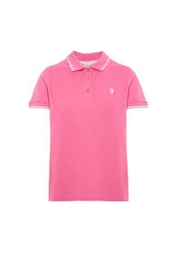 Polo shirt a maniche corte vestibilità regular in cotone micropiquet stretch