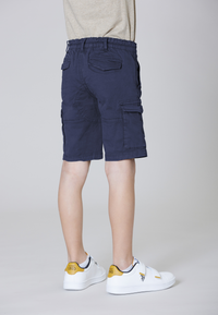 Pantalone cargo in cotone twill stretch