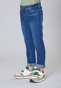 Pantalone denim in poly cotton