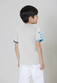 T-shirt a maniche corte in cotone con logo big e numero