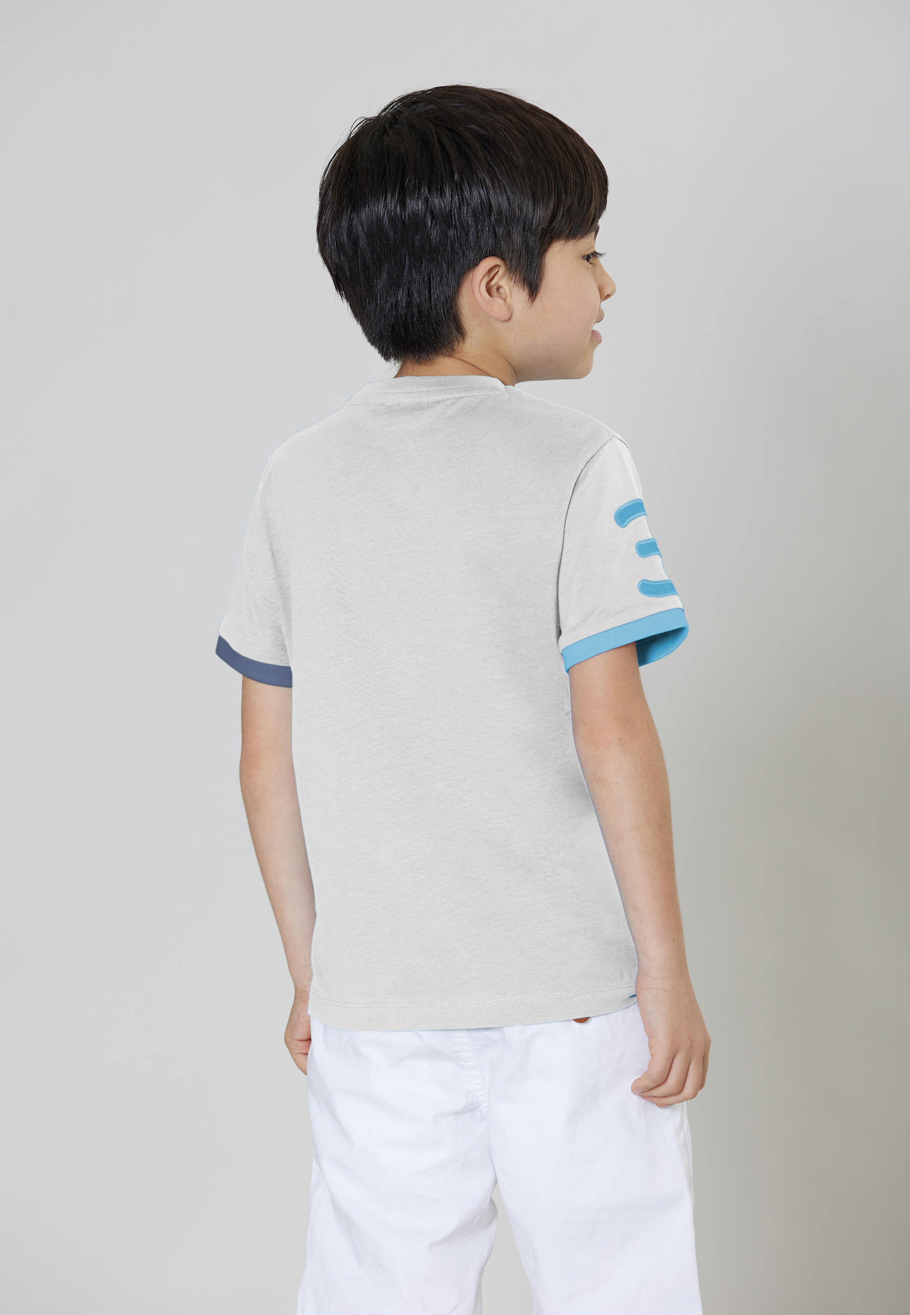 T-shirt a maniche corte in cotone con logo big e numero