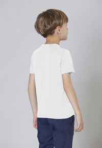 T-shirt a maniche corte in cotone con stampa frontale Mascotte