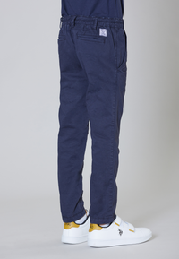 Pantalone in cotone twill stretch