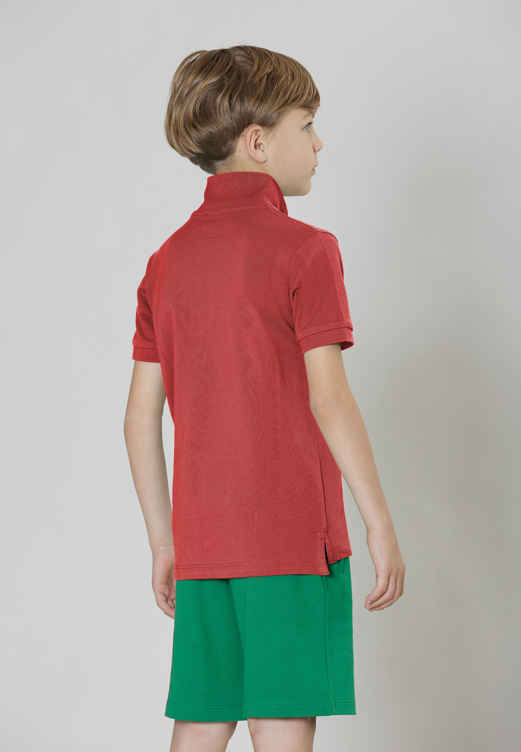 Polo shirt a maniche corte in cotone piquet con logo