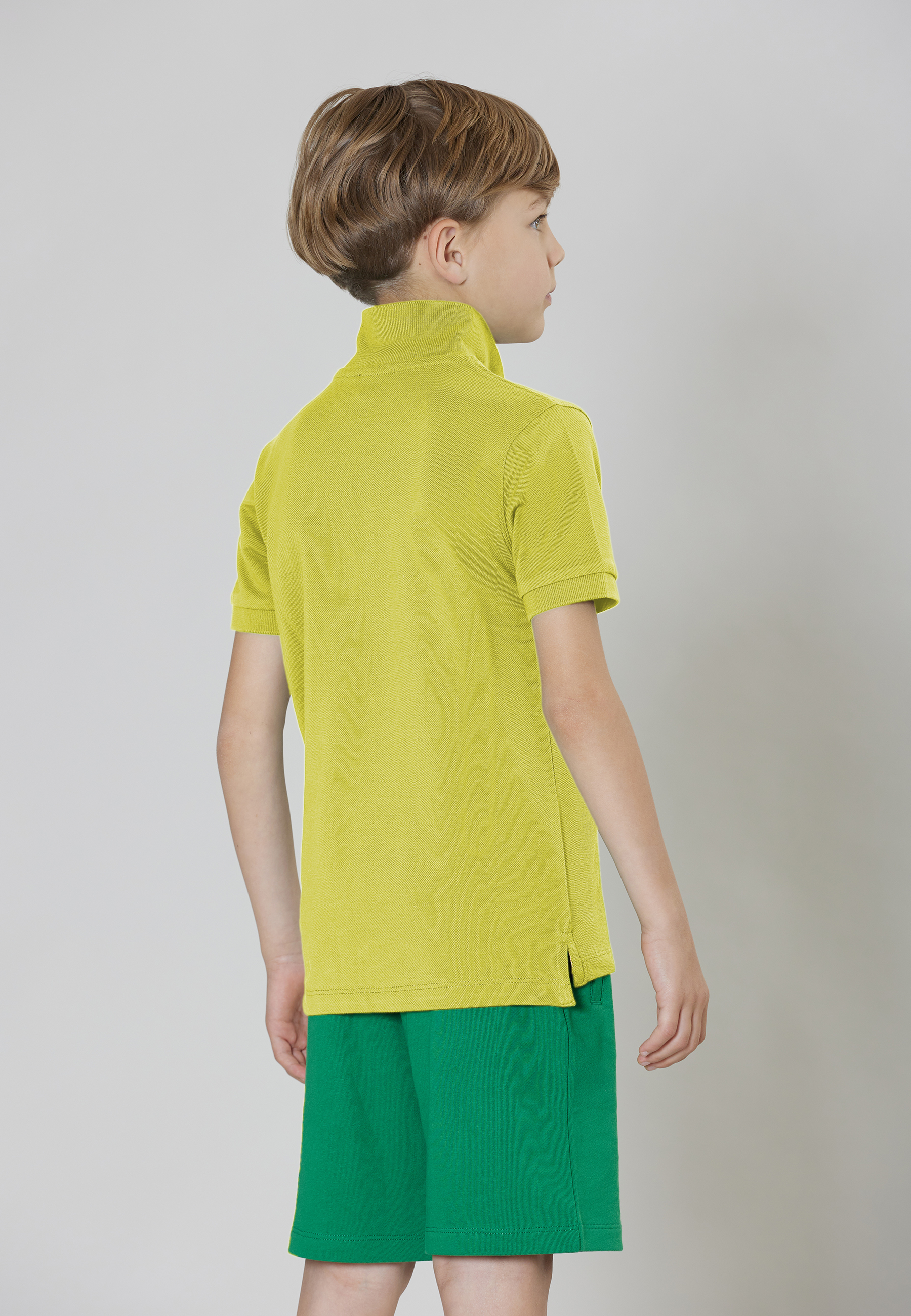 Polo shirt a maniche corte in cotone piquet con logo