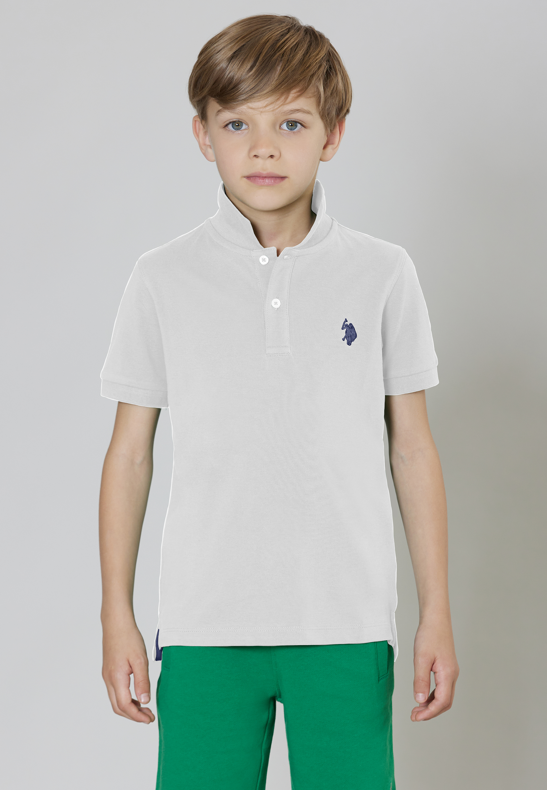 Polo shirt a maniche corte in cotone piquet con logo