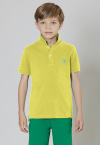 Polo shirt a maniche corte in cotone piquet con logo