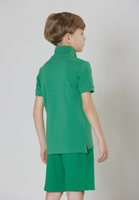 Polo shirt a maniche corte in cotone piquet con logo