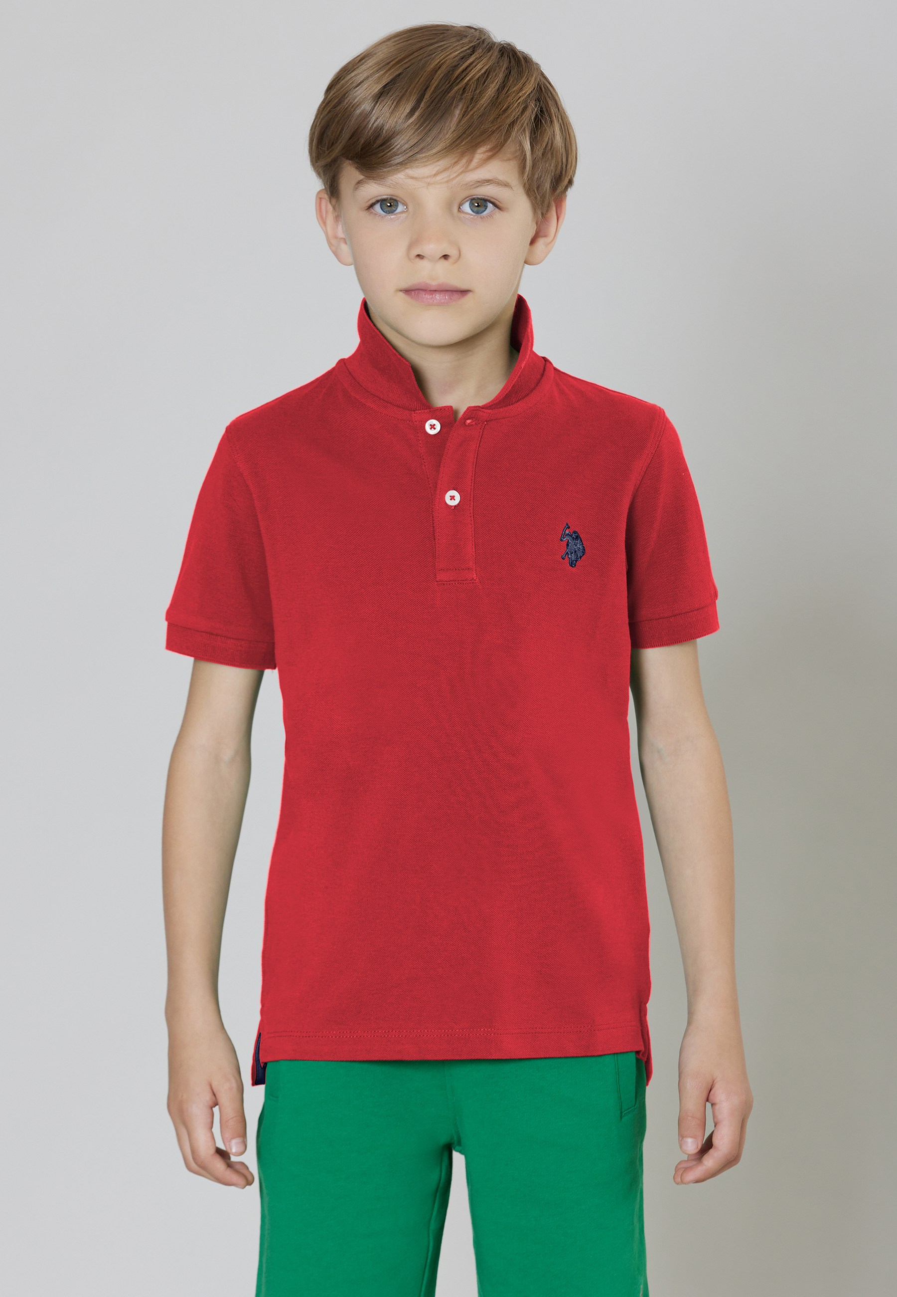 Polo shirt a maniche corte in cotone piquet con logo