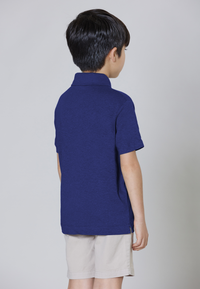 Polo shirt a maniche corte in misto cotone e lino premium quality