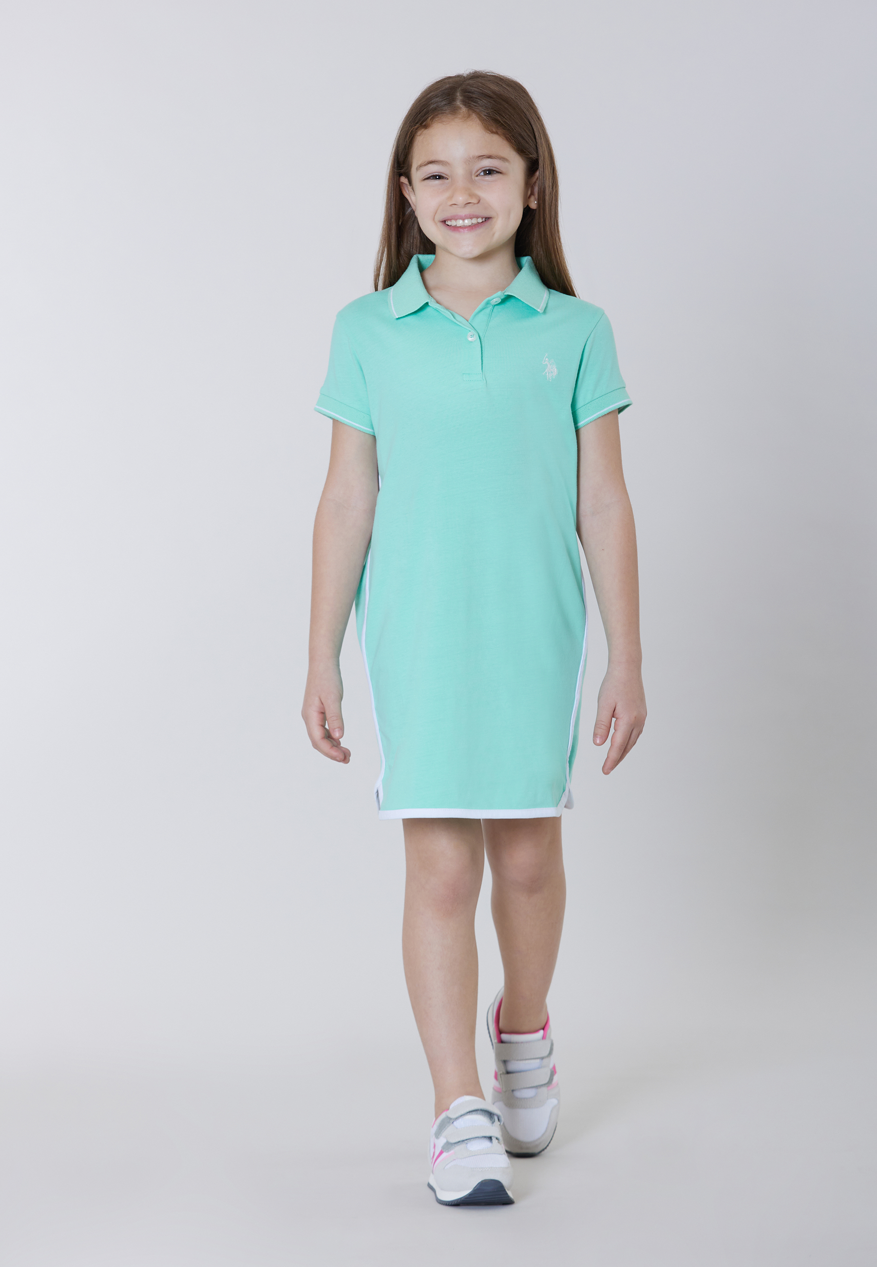 Abito a maniche corte in cotone stretch