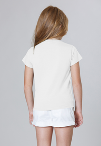 T-shirt a maniche corte in cotone stretch