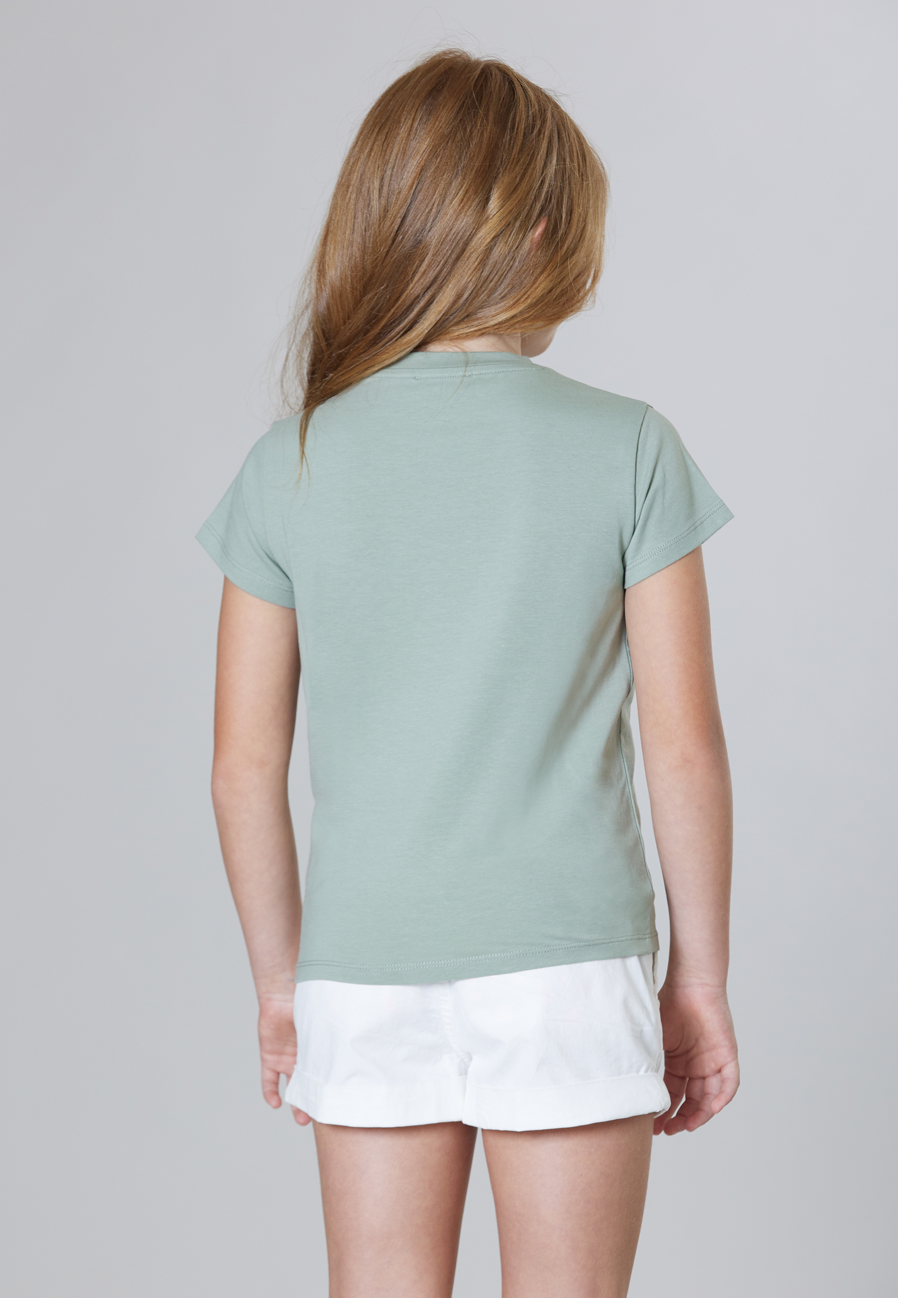 T-shirt a maniche corte in cotone stretch