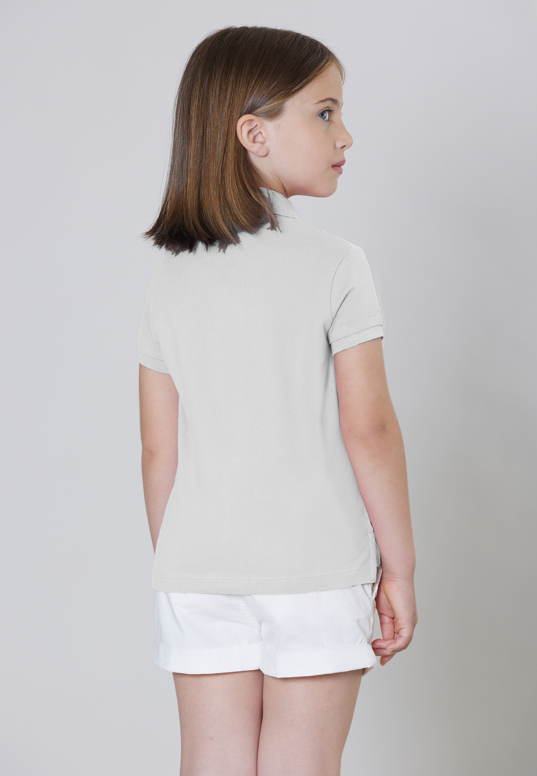 Polo shirt a maniche corte in cotone micropiquet stretch