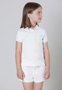 Polo shirt a maniche corte in cotone micropiquet stretch