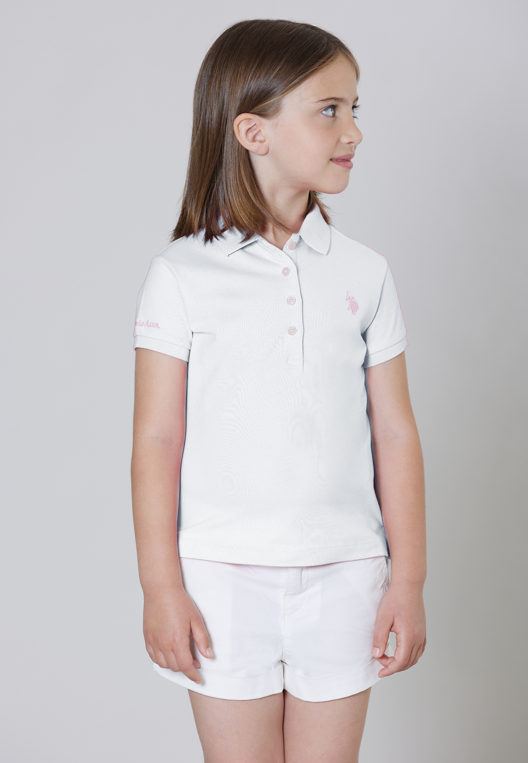 Polo shirt a maniche corte in cotone micropiquet stretch