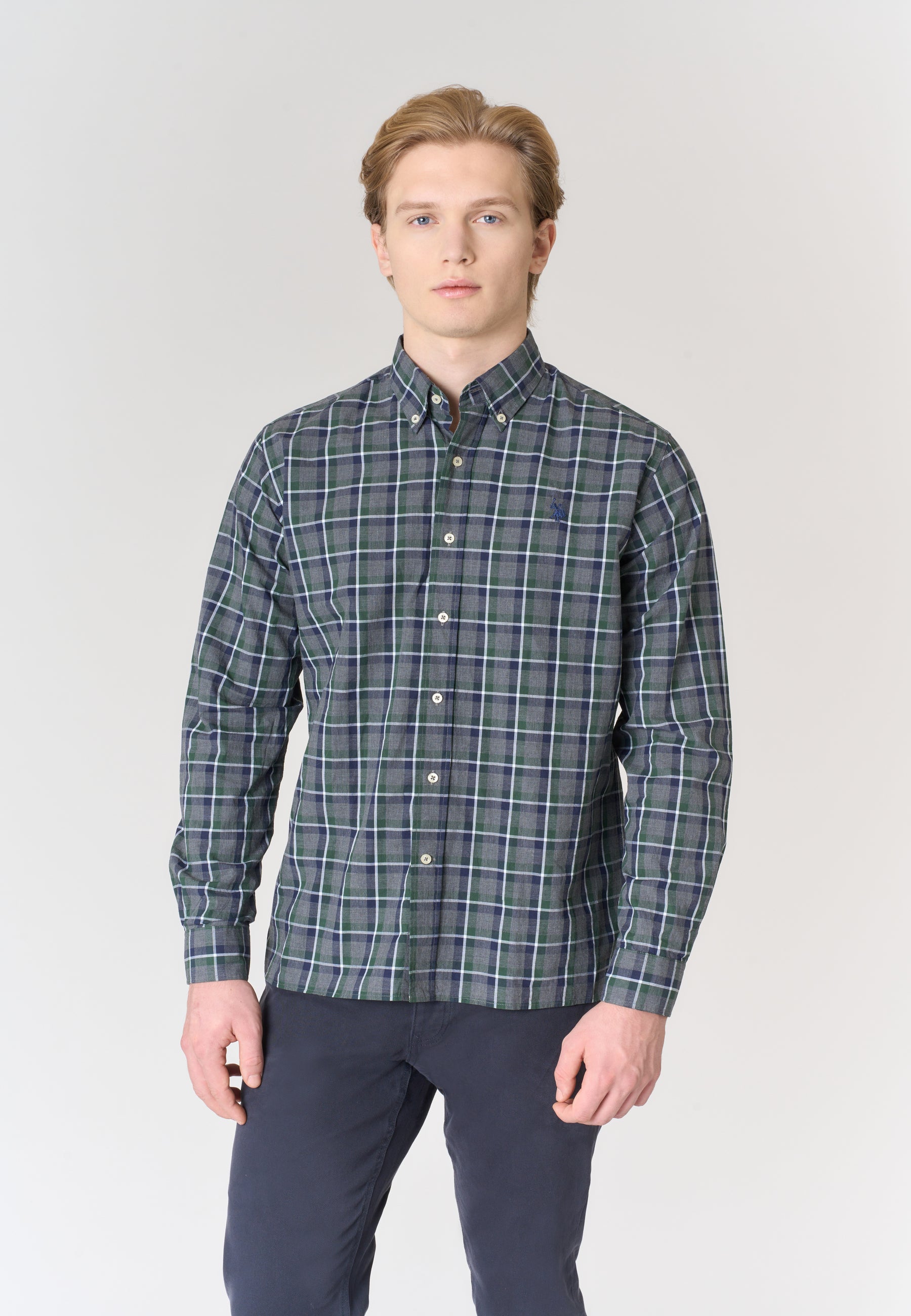 Camicia in cotone a quadri