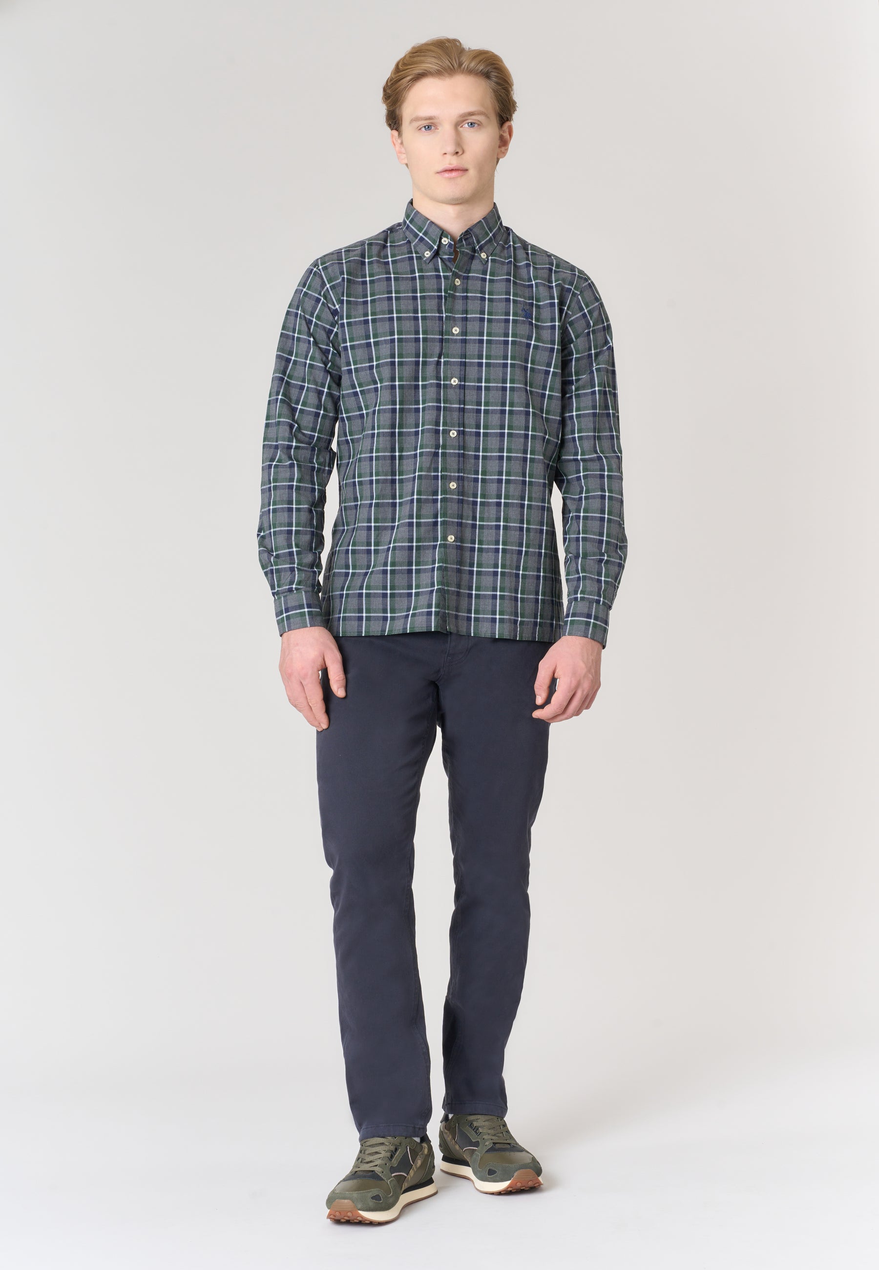 Camicia in cotone a quadri
